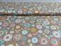 Preview: Patchworkstoff aus der Serie Doodle Days mit bunten Kreisen und Blumen